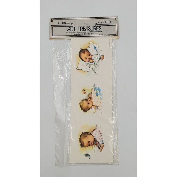Art Treasures Other - Vintage Art Treasures Print Babies For Framing Decoupage Crafts